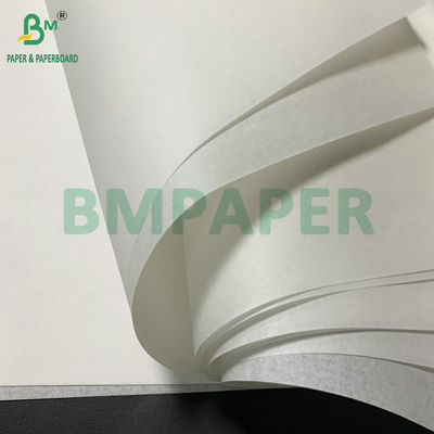 Papel blanco a prueba de grasa de 38 gm 40 gm para alimentos fritos con envoltura de 106 cm