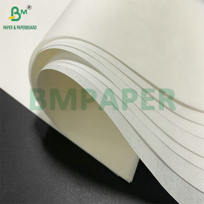 Papel blanco a prueba de grasa de 38 gm 40 gm para alimentos fritos con envoltura de 106 cm