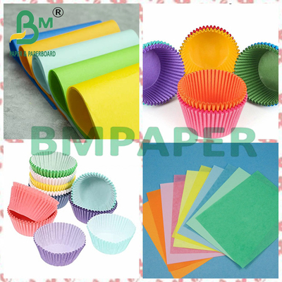 508mm 600mm Gripeproof Coloradas Copas de hornear Forros de papel para muffins Cupcakes