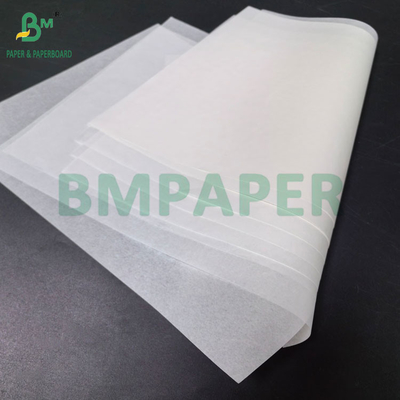 Papel de silicona resistente al calor de grado alimenticio de envoltura de papel blanco para hornear