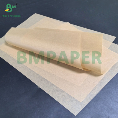 Papel de hornear recubierto de silicona de 40 g Papel natural Kraft Deli a prueba de grasa