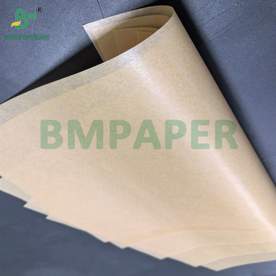 Papel de hornear recubierto de silicona de 40 g Papel natural Kraft Deli a prueba de grasa