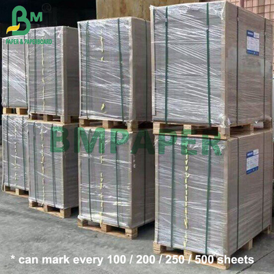 1 mm 820 gm 2 carteles blancos con revestimiento laminado con cartón duplex medio gris