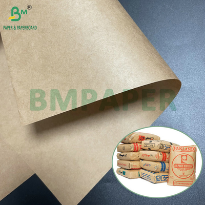 75 grs 80 grs Saco de cemento semi-extensible marrón de papel kraft 1020 mm 1120 mm