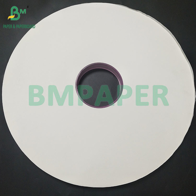 Papel de embalaje de paja blanca degradable de grado alimenticio de 24 gramos y 32 mm para el embalaje de paja