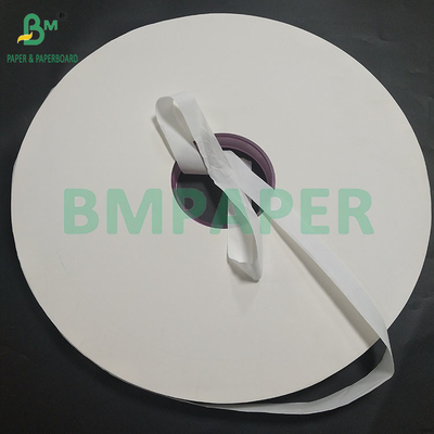 Papel de embalaje de paja blanca degradable de grado alimenticio de 24 gramos y 32 mm para el embalaje de paja