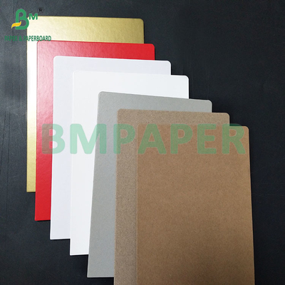 1.5MM de alta rigidez brillante de colores laminados de cartón gris para cajas de regalos