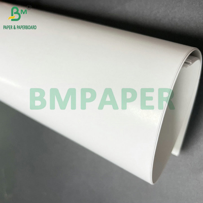 80g 90g Superficie lisa de lado único Papel de arte C1S brillante para impresión de etiquetas