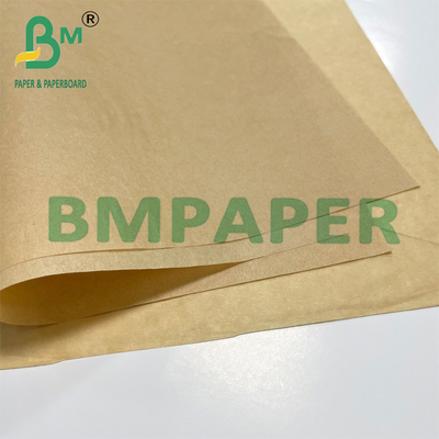 Papel de hornear a prueba de grasa de 30 a 60 gramos para vaporizar y envolver de color marrón