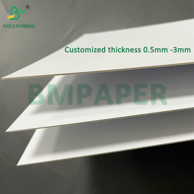 Fuerte rigidez 1 mm 1,5 mm Blanco superior Blanco trasero cartón duro laminado