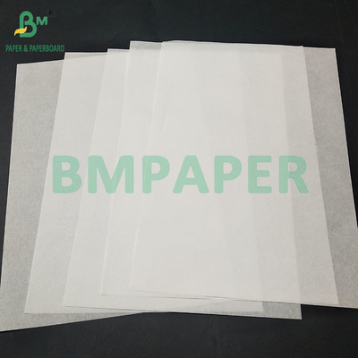 60gm de buena impresión Kit de papel blanco resistente a la grasa7 para embalaje de hamburguesas