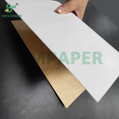 350 gramos CKB Papel de fondo de superficie blanca marrón Kraft para cajas de ensalada 25' x 38'
