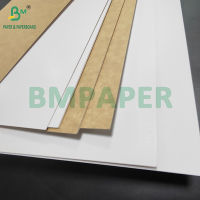 350 gramos CKB Papel de fondo de superficie blanca marrón Kraft para cajas de ensalada 25' x 38'