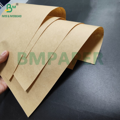 75gm 80gm Papel virgen marrón Kraft para bolsas de cemento Extensible 90cm