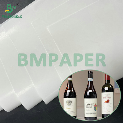 Papel blanco de alta resistencia a la humedad 75 gm 80 gm para etiquetas de vinos tintos