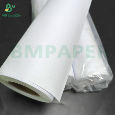 24 libras de papel de inyección de tinta de color recubierto Rollo de color blanco brillante 24 &quot;x 150 pies