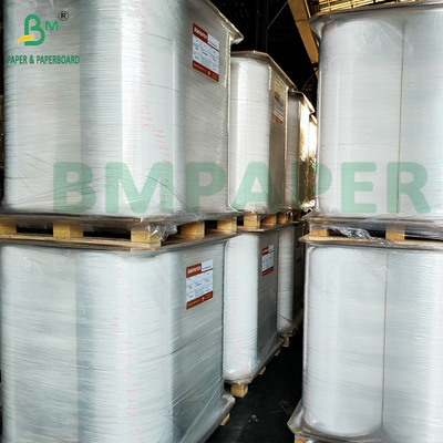 Papel de embalaje de paja para bebidas impermeable de la FDA Blanco 24gm 28gm