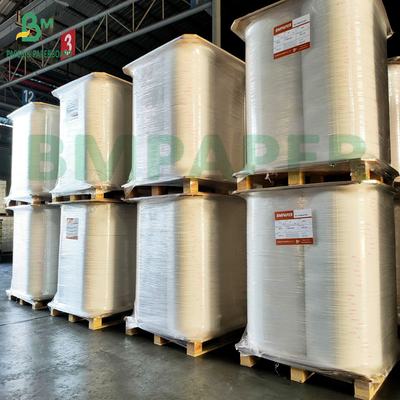 Papel de embalaje de paja para bebidas impermeable de la FDA Blanco 24gm 28gm