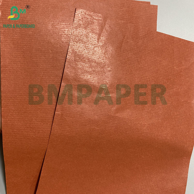 Papel Kraft de 42 gramos con rayas rojas para envolver frutas con cera de un lado