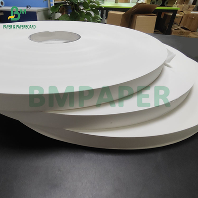 Papel de embalaje de paja blanco de 24 gm 28 gm 27 mm x 5000 m Buena resistencia a la tracción
