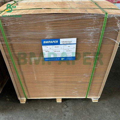 Papel Kraft de 70 a 100 gramos de alta expansión para hacer bolsas de cemento