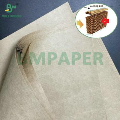 Papel Kraft de alta absorción Rollo de 95 gramos de almohadilla de enfriamiento Papel base de cortina húmeda