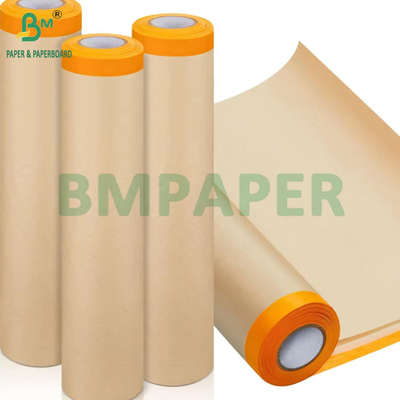 70 gramos de pintura para automóviles pre-tapeado Kraft Paper Spray cubierta de protección de máscara 126 cm