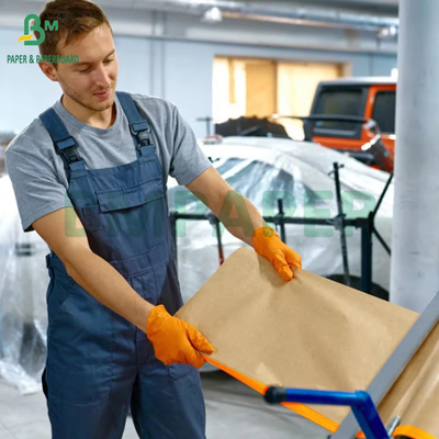 70 gramos de pintura para automóviles pre-tapeado Kraft Paper Spray cubierta de protección de máscara 126 cm