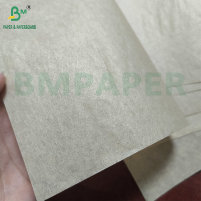 Papel de envoltura para sándwiches de color marrón natural de 40 gramos de papel resistente a la grasa de 45 gramos