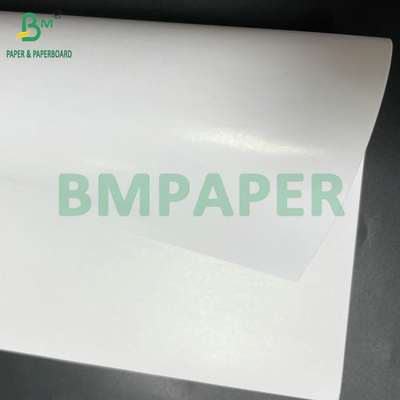 60# Final brillante con revestimiento unilateral de papel C1S, hoja de impresión de etiqueta blanca