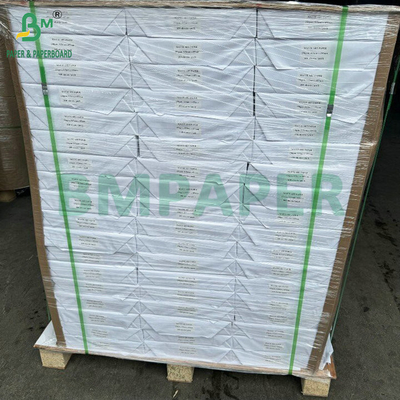 60# Final brillante con revestimiento unilateral de papel C1S, hoja de impresión de etiqueta blanca