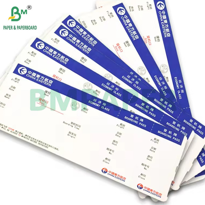 175g Billetes de vuelo de aerolíneas térmicas personalizadas Tarjeta de embarque Papel 18,8cm x 8,3cm