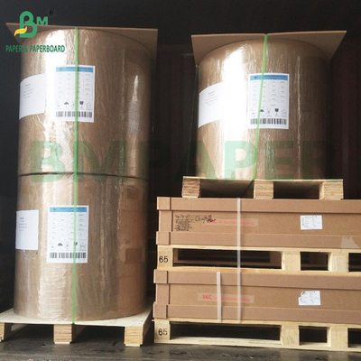 Papel MG Kraft de vidrio brillante de un lado 30GSM - 60GSM para envasado de alimentos