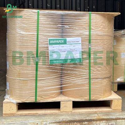 40 GSM Rollos de papel de cera blanca encerados en ambos lados resistentes a la grasa