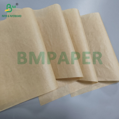 40g 50g Papel de horno marrón no adhesivo para forros de freidoras de aire a prueba de grasa