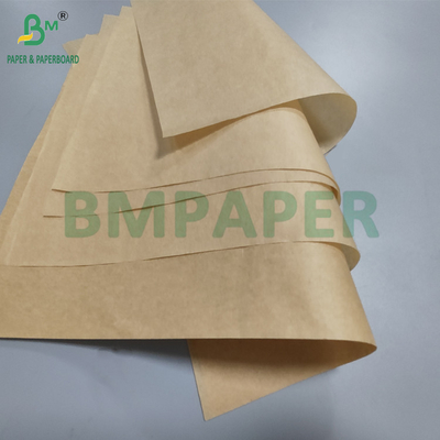 40g 50g Papel de horno marrón no adhesivo para forros de freidoras de aire a prueba de grasa