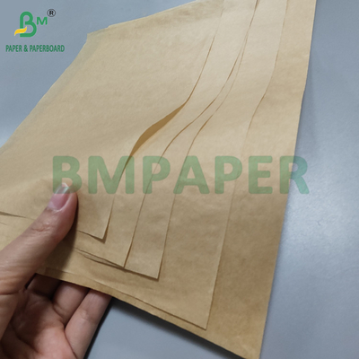 40g 50g Papel de horno marrón no adhesivo para forros de freidoras de aire a prueba de grasa