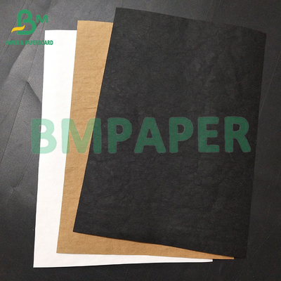 0.35mm, 0.55mm Papel de tela Kraft Blanco Negro Lavado para hacer bolsas