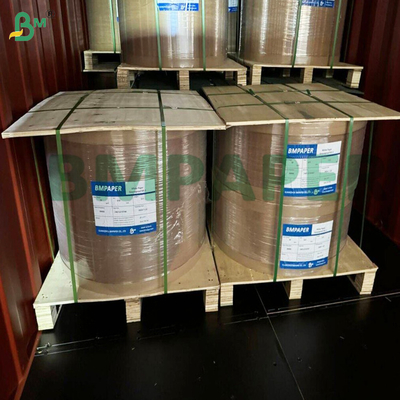 Papel blanco recubierto de un lado Papel de cono de alimentos para helados 80gm
