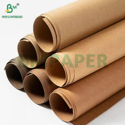 0.3mm 0.55mm 150cm ancho marrón arrugas Tejido Kraft prelavado para bolsos de mano