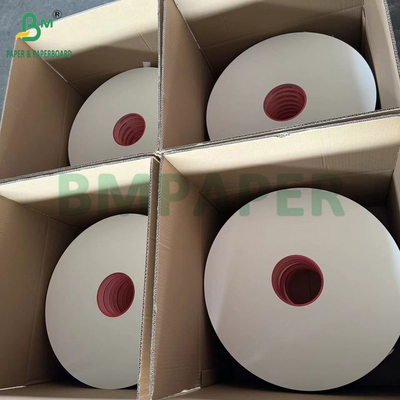 Impresión OEM 28g Papel de embalaje de paja Rollo de corte 44mm Papel Kraft de color de grado alimentario