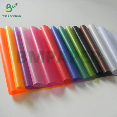 Papel de vidrio de color blanqueado de grado alimenticio de 24 gramos para tazas de hornear 750 x 1000 mm