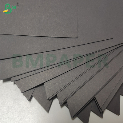 Papel de cubierta de cartón negro Peso de papel 350gm Papel liso de calidad superior