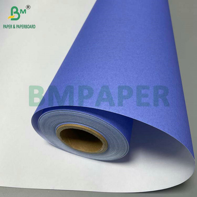 610 mm x 50 m A0 A1 80GSM Rollo de papel gráfico CAD azul púrpura