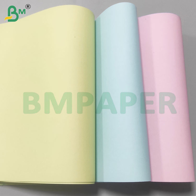 50 gramos de NCR de tamaño de letra Hojas de papel sin carbono en varios colores