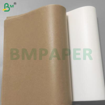 30 gramos de rollos de papel recubiertos de silicona de doble cara, resistentes a la grasa y marrones