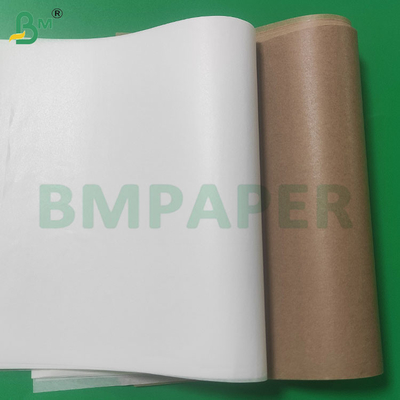 30 gramos de rollos de papel recubiertos de silicona de doble cara, resistentes a la grasa y marrones