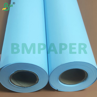 20 libras de ingeniería doble lado azul de dibujo de papel rollos 610 mm x 100m