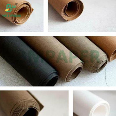 0.35mm 0.55mm Tejido de papel Kraft lavable para bolsas de toque