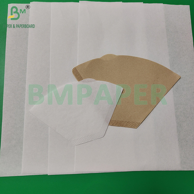 Papel filtrante de café de grado alimenticio blanqueado y no blanqueado de 50 gramos y 328 mm